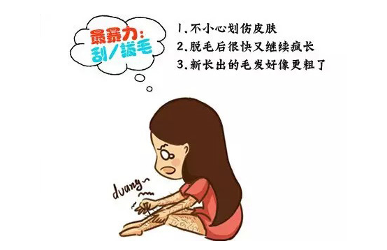 常見五種脫毛方式的利弊